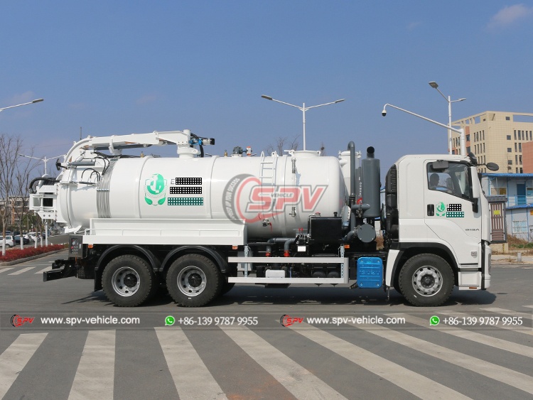 14,000 Litres Combined Vacuum Jet Truck ISUZU - Right Side